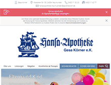 Tablet Screenshot of hansa-apotheke-neumuenster.de